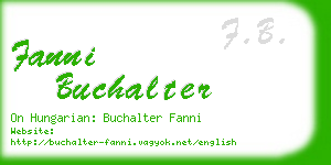 fanni buchalter business card